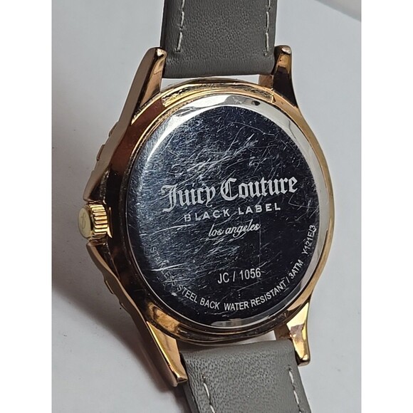 Juicy Couture Black Label Rose Gold Crystal Bezel Watch New Battery Womens Y2K main image 12